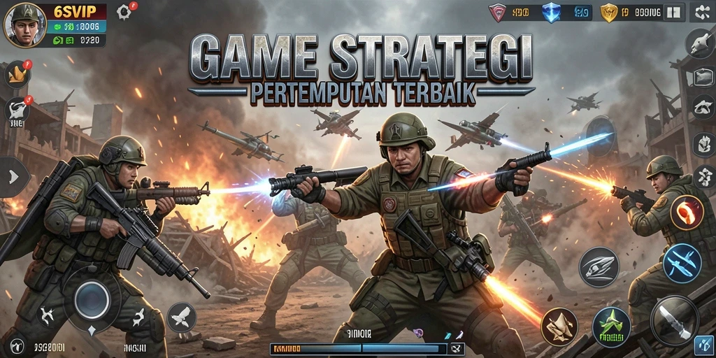 Tampilan seru gameplay 6SVIP dengan aksi pertempuran yang intens.