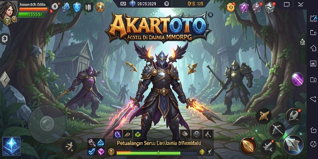Tampilan gameplay AKARTOTO yang penuh aksi dan petualangan MMORPG.