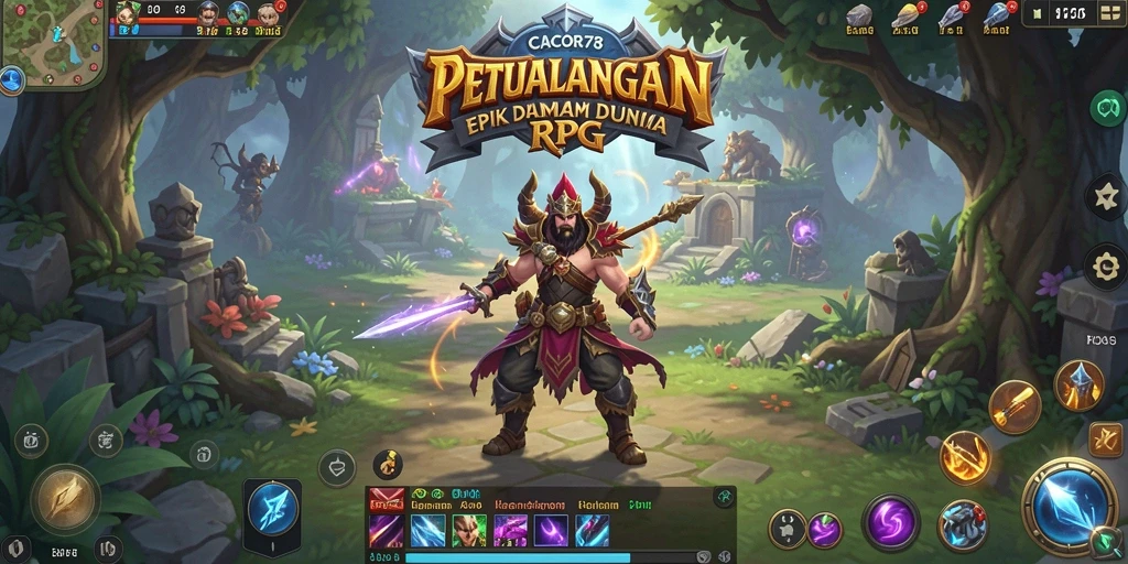 Tampilan gameplay seru dari CACOR78 yang penuh aksi RPG.