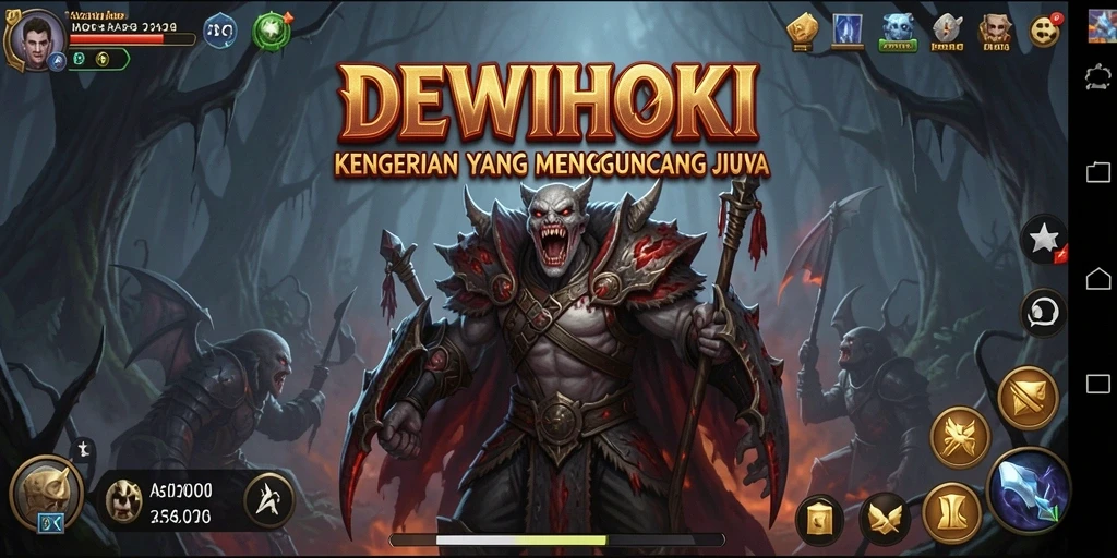 Tangkapan layar DEWIHOKI menampilkan suasana mencekam di lingkungan angker.