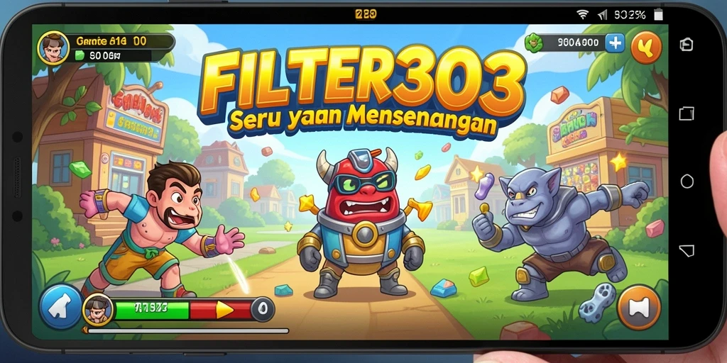 Screenshot FILTER303 menampilkan aksi gameplay Arcade yang seru dan dinamis.