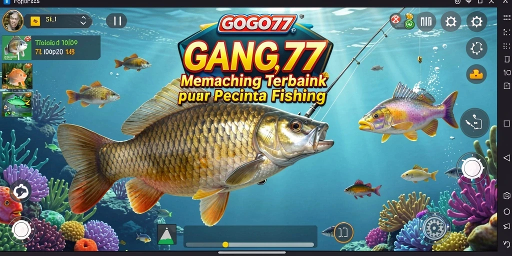 Tampilan gameplay GOGO77 yang seru dan penuh aksi memancing.