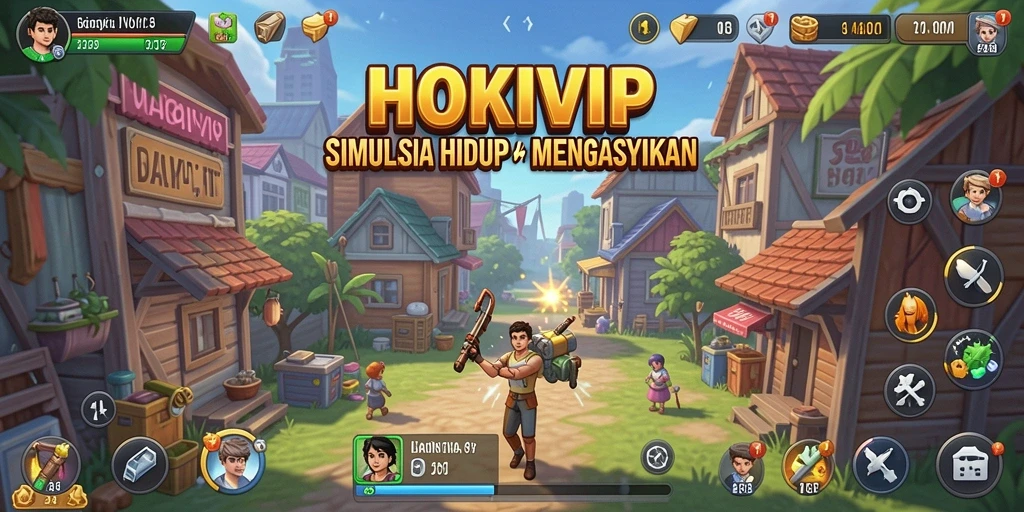 Screenshot gameplay HOKIVIP menampilkan momen interaksi antar pemain.