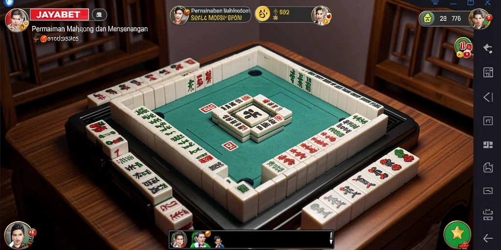 Screenshot JAYABET menunjukkan gameplay Mahjong menyenangkan.