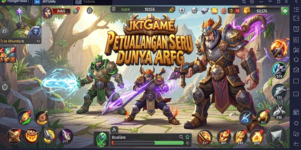 Tangkapan layar gameplay ARPG JKTGAME yang mendebarkan.