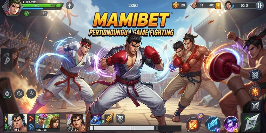 Tampilan pertarungan epik dalam MAMIBET yang menantang.