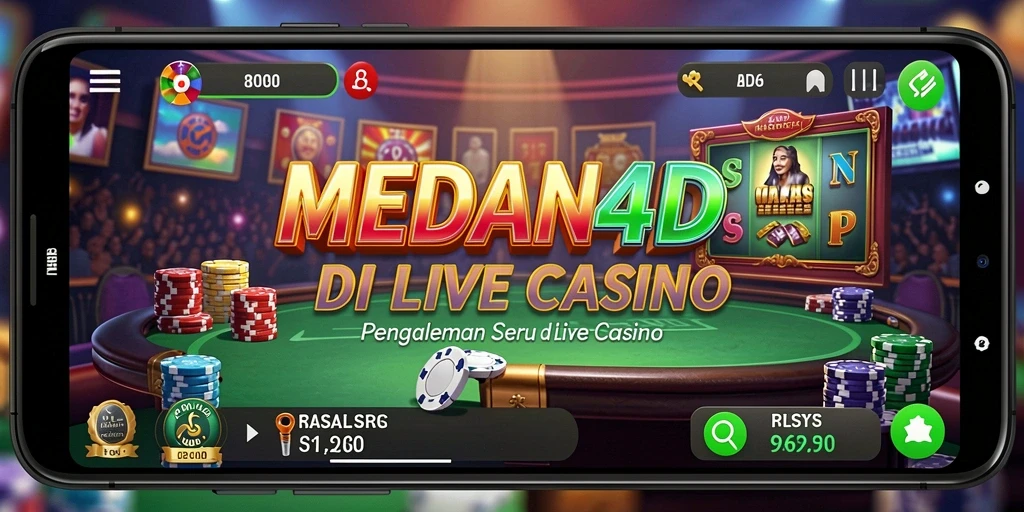Tampilan gameplay MEDAN4D yang menarik dalam Live Casino.