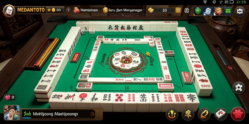 Tampilan gameplay Mahjong yang menarik dan penuh strategi.