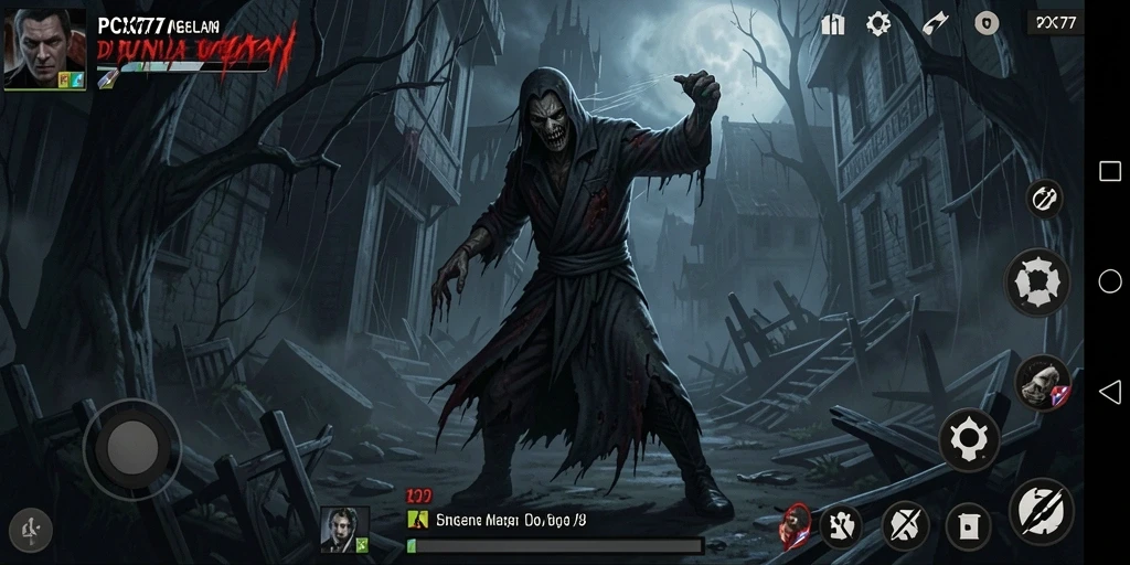 Gameplay menegangkan dalam suasana kegelapan yang mencekam.