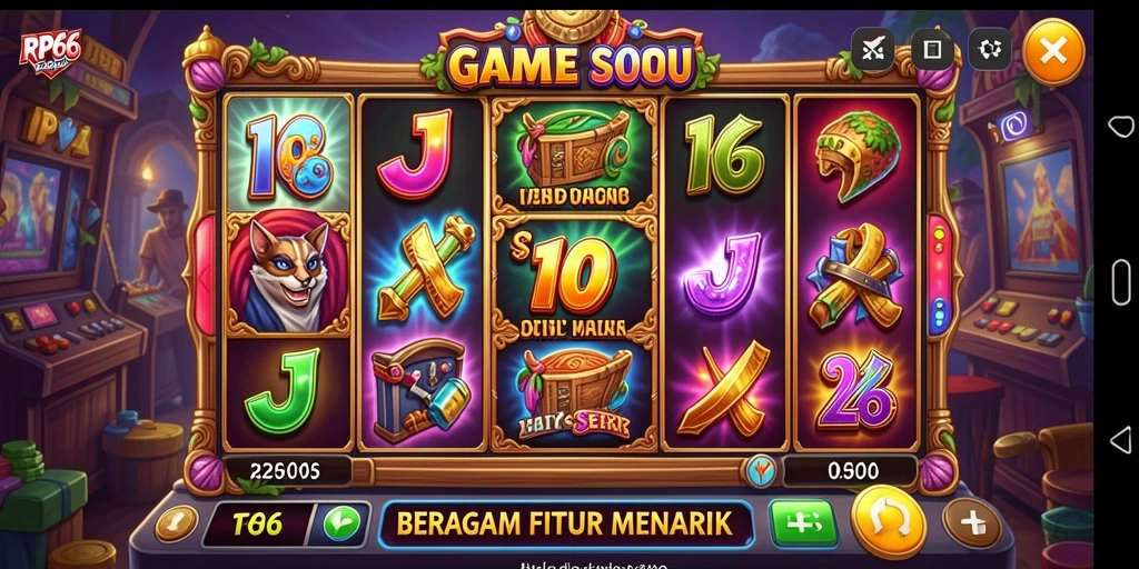 Tampilan gameplay Slot yang mengasyikkan dan interaktif.