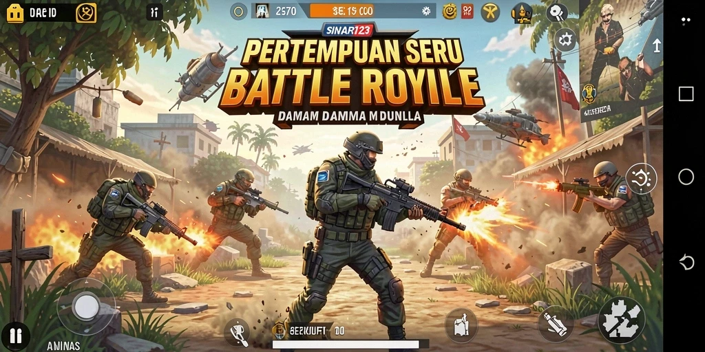 Gameplay seru dalam pertempuran Battle Royale SINAR123.
