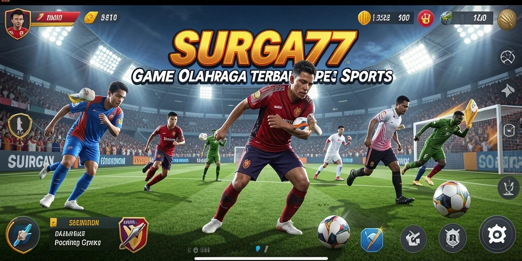 Tampilan gameplay menarik dari SURGA77 yang menunjukkan aksi olahraga seru.